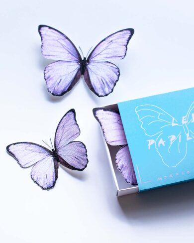 Mariposas Morpho Lila | Set de 24